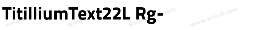 TitilliumText22L Rg字体转换